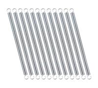 WWHJR Spirali di estensione del filo di diametro 0,1 cm Molla pullback con estremità del gancio per progetti di riparazioni domestiche 12 pezzi filo di acciaio inossidabile nichelato