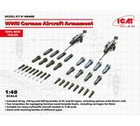 ICM 48408 - 1:48 WWII German Aircraft Armament (100% New Molds ) - Nuovo