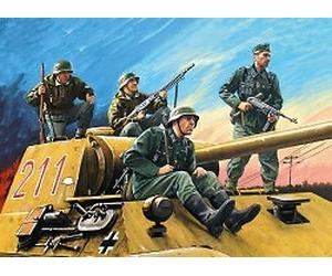 WWII German Tank Riders 1942-1945 (4 figure) 1:35 ICM35634 - icm modellismo