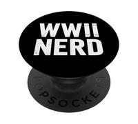WWII Nerd World War 2 PopSockets PopGrip Adesivo