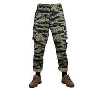WWII Tiger Spot Camo Pantaloni Uomo Vintage Sport Outdoor Tuta Combattimento Cargo Pantaloni Replica WW2 US TCU Pant, Multi, M