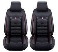 WWITH 2Pcs Auto Set Coprisedili per Audi Q4 e-Tron 2021/Q4 Sportback e-Tron/Q4 e-Tron Concept 2019, Impermeabili Antiscivolo Traspirante Anteriori Protezione Sedile Accessori Interno,B/Black Red