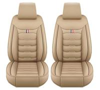 WWITH 2Pcs Auto Set Coprisedili per Audi Q4 e-Tron 2021/Q4 Sportback e-Tron/Q4 e-Tron Concept 2019, Impermeabili Antiscivolo Traspirante Anteriori Protezione Sedile Accessori Interno,D/Beige