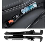 WWITH 2Pcs Riempitivo per Sedili Auto per Jeep Avenger 2023 2024 2025, Riempimento Fessure Seggiolino Striscia Prova Perdite Accessori,A Black