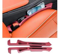 WWITH 2Pcs Riempitivo per Sedili Auto per Yaris Cross 2020 2021 2022 2023 2024-pr, Riempimento Fessure Seggiolino Striscia Prova Perdite Accessori,C Red