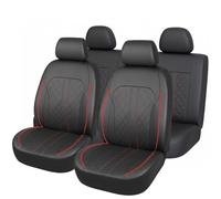 WWITH Set Coprisedili Auto per Toyota RAV4 Rav 4 2004 2005 2006 2007 2008-2013, Impermeabile Traspirante in Pelle Resistente Set Completo Copri Sedile Protezione,A/Red