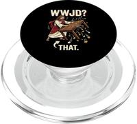 WWJD probabilmente capovolge i tavoli umorismo cristiano PopSockets PopGrip per MagSafe