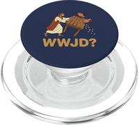 WWJD probabilmente capovolge i tavoli umorismo cristiano PopSockets PopGrip per MagSafe