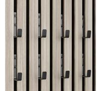 WWMH Ganci per Pannelli Fonoassorbenti Legno, 13mm di Larghezza, Appendiabiti per Pannello Fonoassorbente, Metallo Ganci per Pannelli Acustici Nero, 8 Pezzi