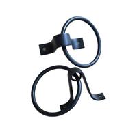 WWPMNQD Maniglia per porta a battente Battente for porta nero Manico piccolo Cassetta degli attrezzi in legno Anello hardware Fibbia Maniglione for cassetto dell'armadio(2pcs)