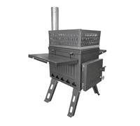 WWPMNQD Stufa per Sauna da Campeggio Stufa da Campeggio Pieghevole, a Carbone, a Legna, for Esterni, Pesca, for Riscaldamento, Multifunzione, Portatile, for Sauna, for Tende(Black)