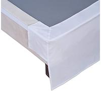 WWQQ Gonna da Letto Elasticizzata Avvolgente Matrimoniale/Singolo/Una Piazza E Mezzo Tinta Unita Gonna Letto con Volant Gonna da Letto Facile da Installare da 35cm (Color : A, Size : 180 * 200+35cm)