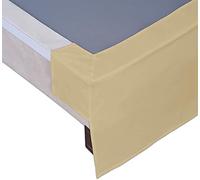 WWQQ Gonna da Letto Elasticizzata Avvolgente Matrimoniale/Singolo/Una Piazza E Mezzo Tinta Unita Gonna Letto con Volant Gonna da Letto Facile da Installare da 35cm (Color : E, Size : 120 * 200+35cm)