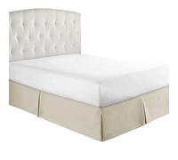 WWQQ Gonna da Letto Elasticizzata Avvolgente Matrimoniale/Singolo/Una Piazza E Mezzo Tinta Unita Gonna Letto con Volant Gonna da Letto Facile da Installare da 35cm (Color : D, Size : 180 * 200+35cm)