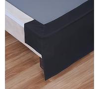 WWQQ Gonna da Letto Elasticizzata Avvolgente Matrimoniale/Singolo/Una Piazza E Mezzo Tinta Unita Gonna Letto con Volant Gonna da Letto Facile da Installare da 35cm (Color : G, Size : 90 * 200+35cm)