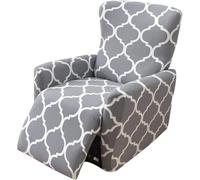 WWQQKJ 4-Pezzi Copripoltrona Relax Reclinabile Universale, Moderna Fodere Copripoltrona Reclinabile 1 Posto Elasticizzato Lavabile Rimovibile,Copertura per Poltrona Reclinabile(Color 07)