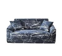 WWQQKJ Copridivano Elasticizzato 3 posti salvadivano Fantasia copripoltrona copridivani Universale Telo copridivano(Blu di Marmo,2 posti (145-185 cm))