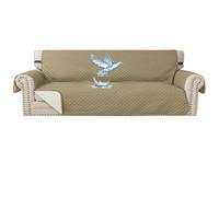 WWQQKJ Copridivano Impermeabile 1 Posto, Protezione Universale for Divano con braccioli, Protezione dai Graffi di Gatti e Cani(D,4 Places)