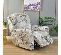 WWQQKJ Copripoltrona Relax reclinabile Elasticizzata, 1 2 3 posti Copridivano Poltrona Relax Antiscivolo Copertura Fodera per Poltrona reclinabile con Tasca(Large,1 Seat (4pcs))