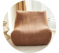 WWQQKJ Pigro Copridivano Elasticizzato, Jacquard Piccoli Controlli Copridivano Senza Braccioli 1 Posti Antiscivolo Durevole Lavabile Sofa Protettore per Soggiorno(C)