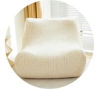 WWQQKJ Pigro Copridivano Elasticizzato, Jacquard Piccoli Controlli Copridivano Senza Braccioli 1 Posti Antiscivolo Durevole Lavabile Sofa Protettore per Soggiorno (Color : L)