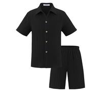 WWricotta Abiti Estivi per Ragazzi, Pantaloncini Larghi e Casual, Set Comodi con Elastico in Vita, Abbigliamento da Gioco per Bambini dai 5 ai 14 Anni, Stile Sportivo e, da Indossare Tutti i Giorni.