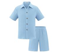 WWricotta Abiti Estivi per Ragazzi, Pantaloncini Larghi e Casual, Set Comodi con Elastico in Vita, Abbigliamento da Gioco per Bambini dai 5 ai 14 Anni, Stile Sportivo e, da Indossare Tutti i Giorni.