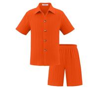 WWricotta Abiti Estivi per Ragazzi, Pantaloncini Larghi e Casual, Set Comodi con Elastico in Vita, Abbigliamento da Gioco per Bambini dai 5 ai 14 Anni, Stile Sportivo e, da Indossare Tutti i Giorni.