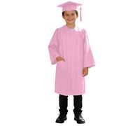 WWricotta Abito Laurea in Maglia Lucida con Cappello, per Bambini 2-9 Anni, Ideale per Cerimonie e Foto ricordo, Regalo Perfetto.