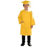WWricotta Abito Laurea in Maglia Lucida con Cappello, per Bambini 2-9 Anni, Ideale per Cerimonie e Foto ricordo, Regalo Perfetto.