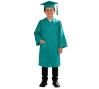 WWricotta Abito Laurea in Maglia Lucida con Cappello, per Bambini 2-9 Anni, Regalo Perfetto per Cerimonie.