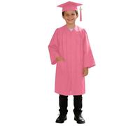 WWricotta Abito Laurea in Maglia Lucida con Cappello, per Bambini 2-9 Anni, Regalo Perfetto per Cerimonie.