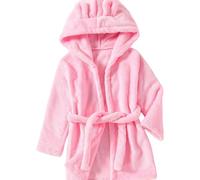 WWricotta Accappatoio in Pile con Cappuccio per Bambini, per Ragazze, Pigiama Spesso e Accappatoio per Bambini, Adatto per l'autunno e l'inverno, Pigiama Comodo per età 1-8