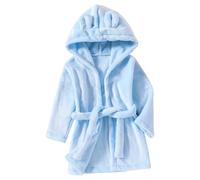 WWricotta Accappatoio in Pile con Cappuccio per Bambini, per Ragazze, Pigiama Spesso e Accappatoio per Bambini, Adatto per l'autunno e l'inverno, Pigiama Comodo per età 1-8
