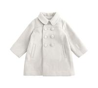 WWricotta Bambini nel lungo panno di lana e cotone per bambine che ispessiscono il cappotto doppio in inverno393