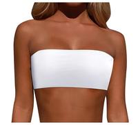 WWricotta Bikini Top Multiuso, Senza Spalline, Tracolla Regolabile e Staccabile, può Essere Indossato Come Top a Fascia o Tubino, Donna/A