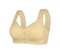 WWricotta Bralette Senza Ferretto con Chiusura Anteriore e Schiena T, Taglie abbondanti, Sfoderata Seamless, Reggiseno per Busto Grande/A