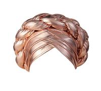 WWricotta Calotta per Capelli in Raso, con Treccia e Volant, per Dormire, Avvolgente, Morbida/A