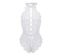 WWricotta Costume da roleplay per donna in pizzo scozzese rosso, lingerie sexy a tema, perfetta per giochi di ruolo e notti di passione/A