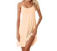 WWricotta Donna con Cuscino per Il Seno Coppa Uno Sexy Lungo Plus Size Abito Sottoveste Camicia da notte151