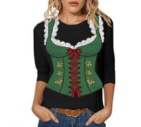 WWricotta Maglietta Casual a Tema Oktoberfest per Donne e Uomini, con Maniche Corte e Scollo Rotondo, Perfetta per Il Festival della Birra, i Viaggi, l'outfit Primaverile e Autunnale.31