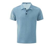 WWricotta Maglietta Uomo Estiva con Risvolto e Maniche Corte, Look Comodo e Casual, Perfetta per l’Estate e Il Tempo Libero, Tessuto Leggero.