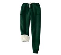 WWricotta Pantaloni da Uomo Autunnali e Invernali Tinta Unita più Velluto con Coulisse e Ispessimento