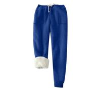 WWricotta Pantaloni da Uomo Autunnali e Invernali Tinta Unita più Velluto con Coulisse e Ispessimento