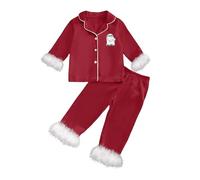 WWricotta Pigiama di Halloween per Bambini, a Maniche Lunghe, con Colletto e Cardigan Aperto sul Davanti, Comodo Abbigliamento da Notte per Bambini