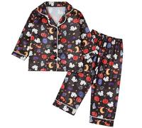 WWricotta Pigiama di Halloween per Bambini, Morbido Pigiama per Bambini, Grazioso Vestito Stampato per Bambini Piccoli e in età prescolare, Costume Comodo