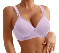 WWricotta Reggiseno Floreale in Pizzo con Chiusura Frontale e Ferretto, Supporto Comodo, Bralette Daily Donna, Morbido e Avvolgente/A