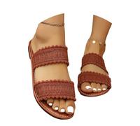 WWricotta Sandali infradito piatti alla moda, traspiranti, in tessuto, da spiaggia, per un comfort casual e per il tempo libero all'aria aperta/1/1