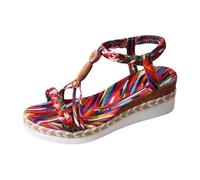WWricotta Sandalias de estilo bohemio de moda para verano, cómodas y casuales, para exteriores./A