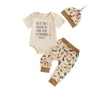 WWricotta Set 3 Pezzi Neonato Body con Alfabeto, Pantaloni e Bavaglino, Cotone Biologico, per Nascita